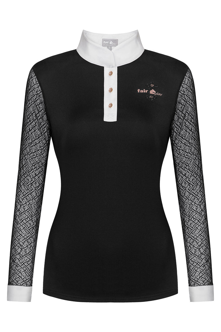 Cecile long sleeve Black Rose gold