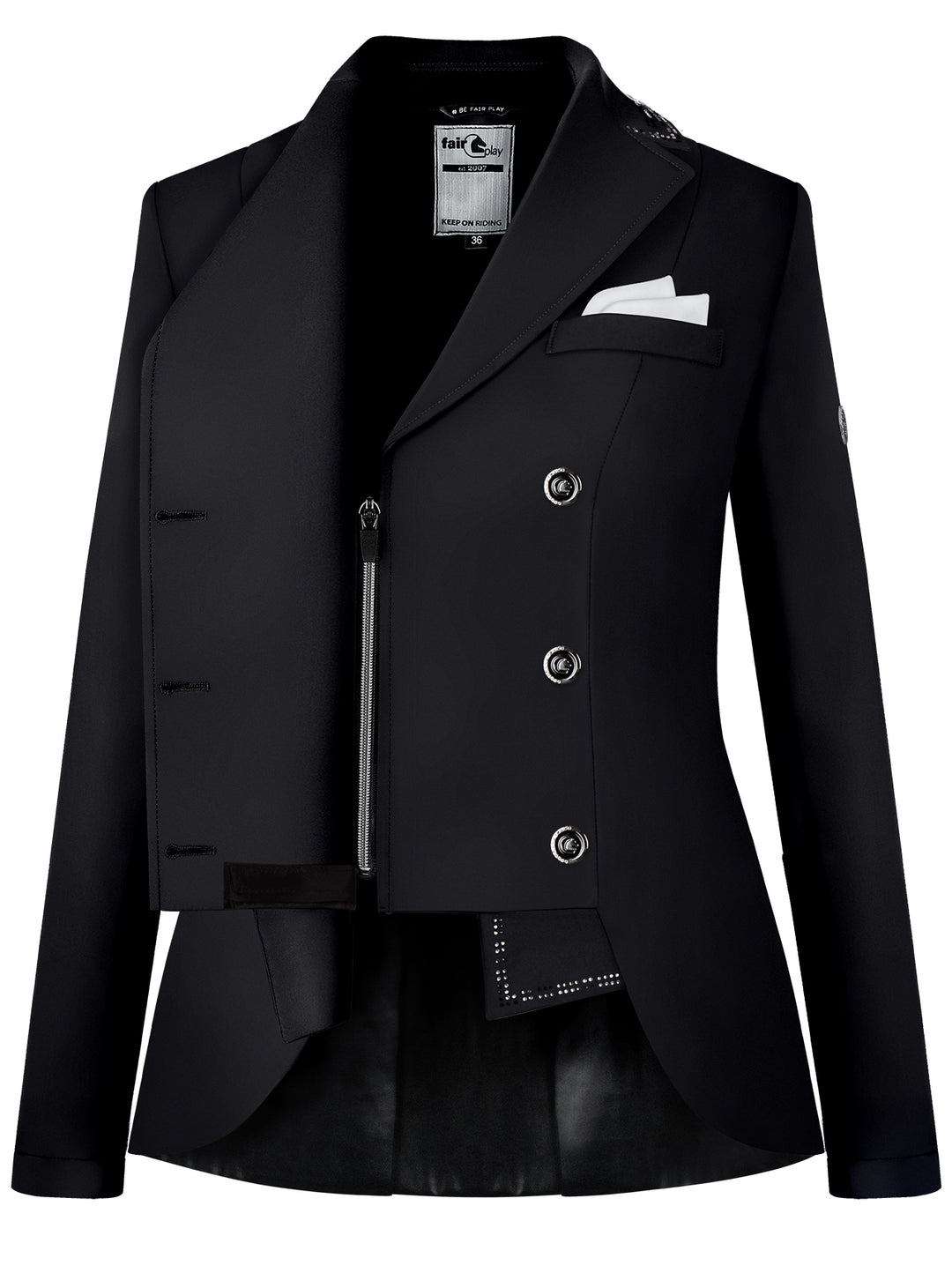 Reiko Black silver short tail