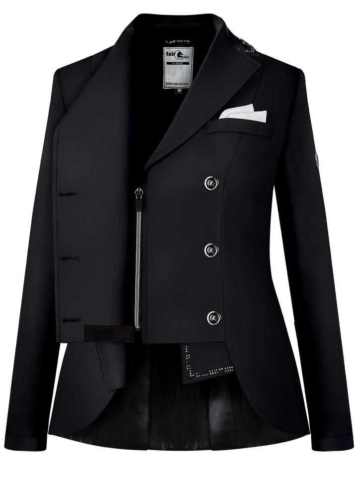 Reiko Black silver short tail