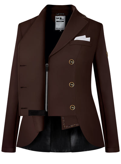 Reiko short tail brown gold