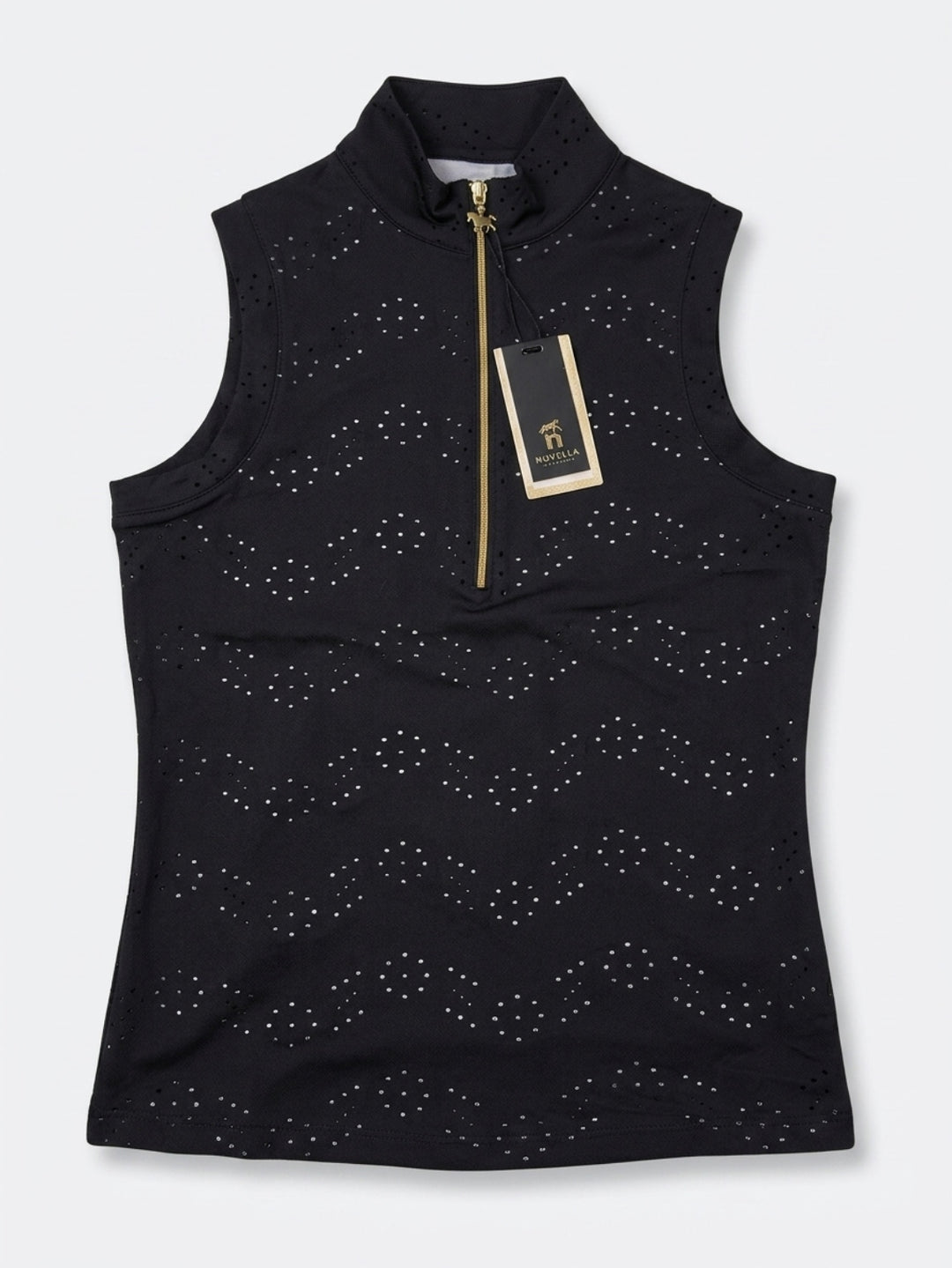 The Eyelet cool fit Black sleeveless