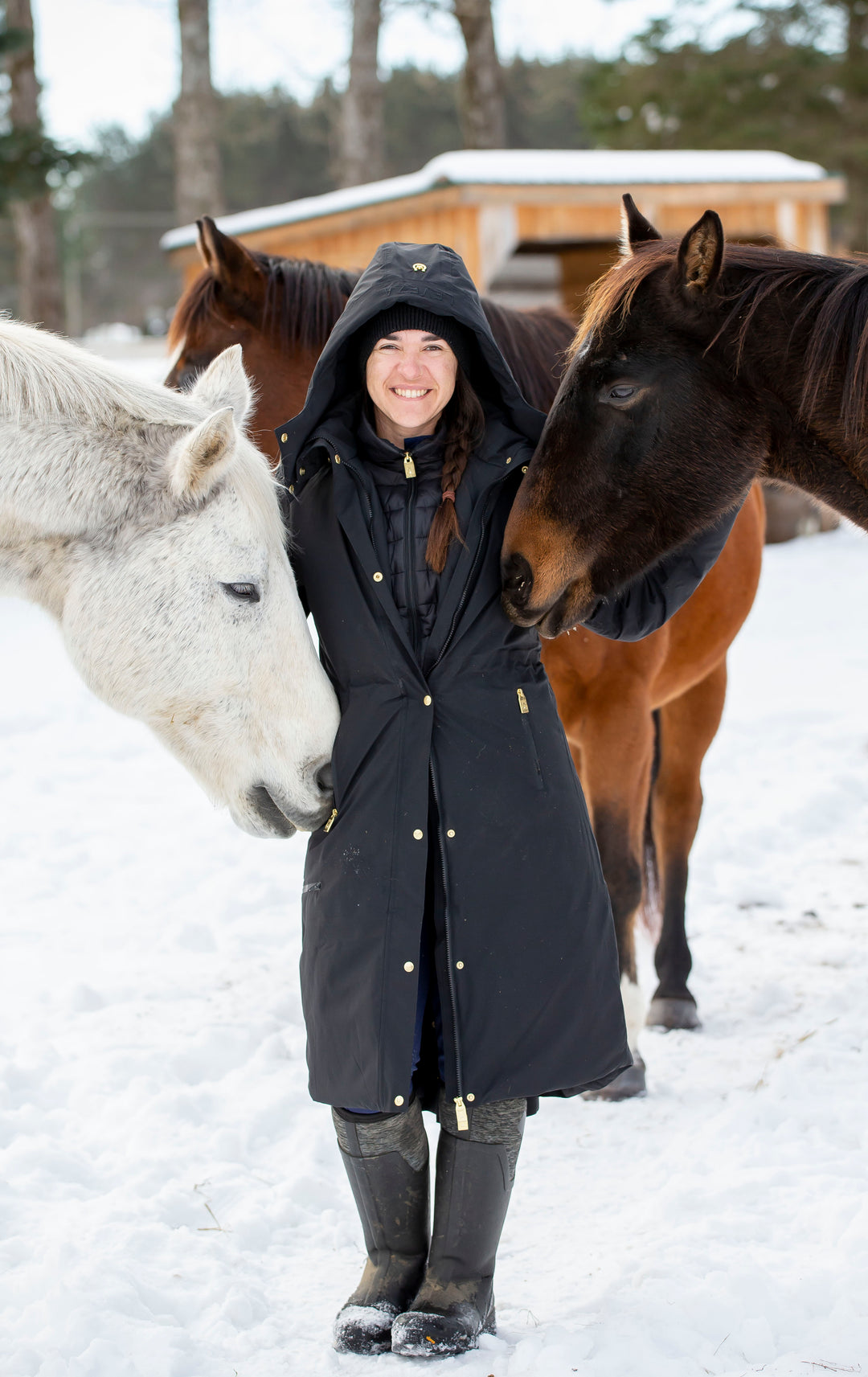 Alaska black Winter Jacket - Leveza