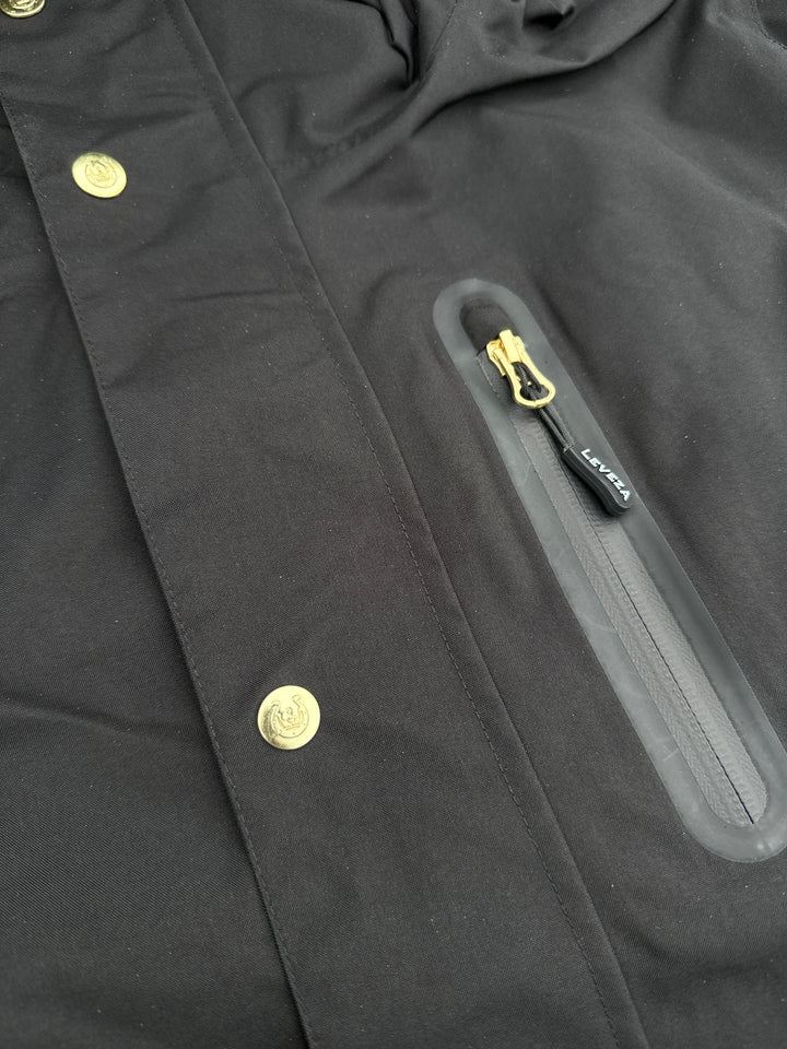Tofino Waterproof riding Jacket - Black Gold - Leveza