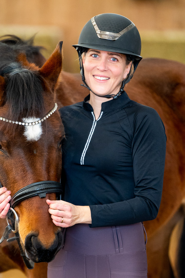 Liana black long sleeves - Leveza