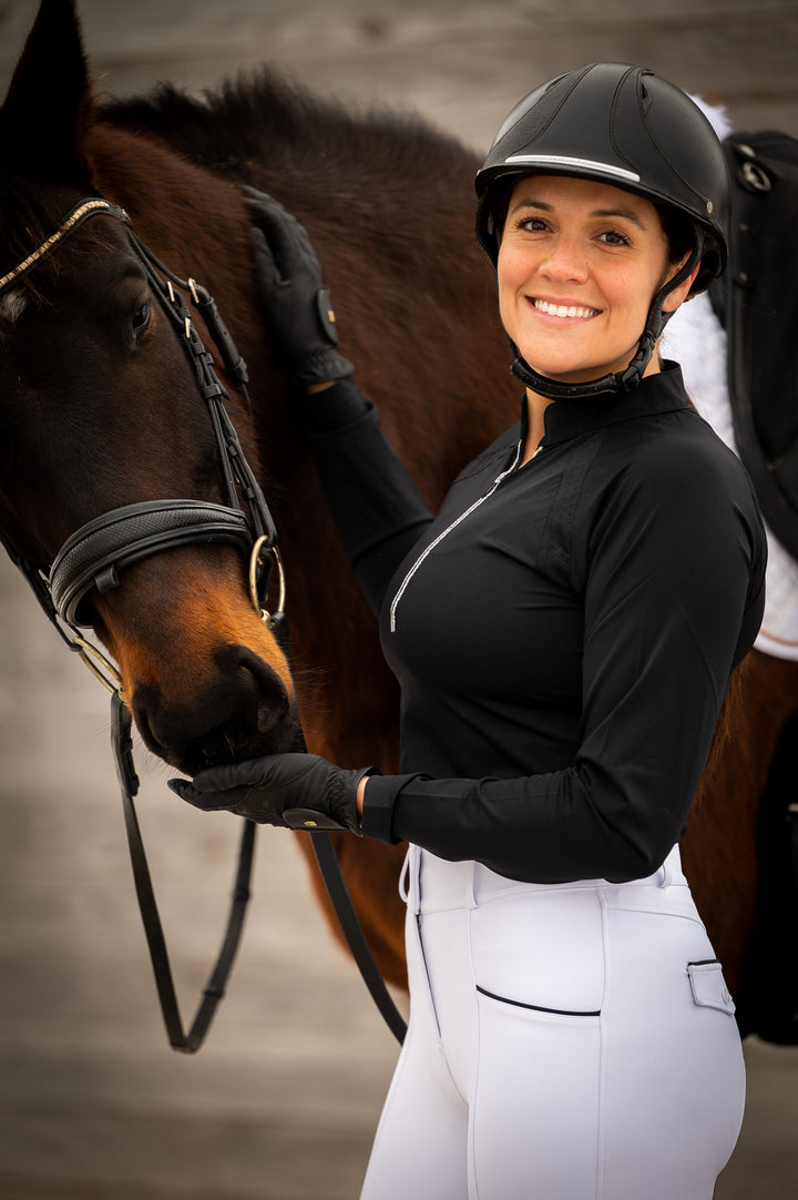 Liana black long sleeves - Leveza