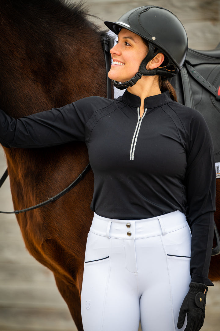 Liana black long sleeves - Leveza