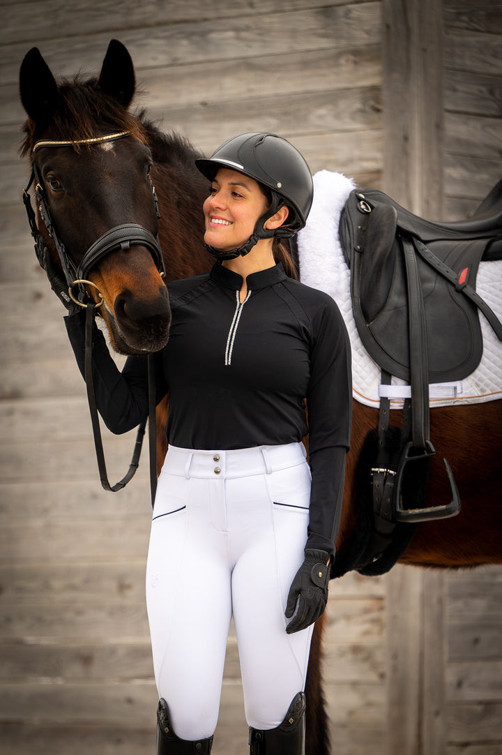 Liana black long sleeves - Leveza