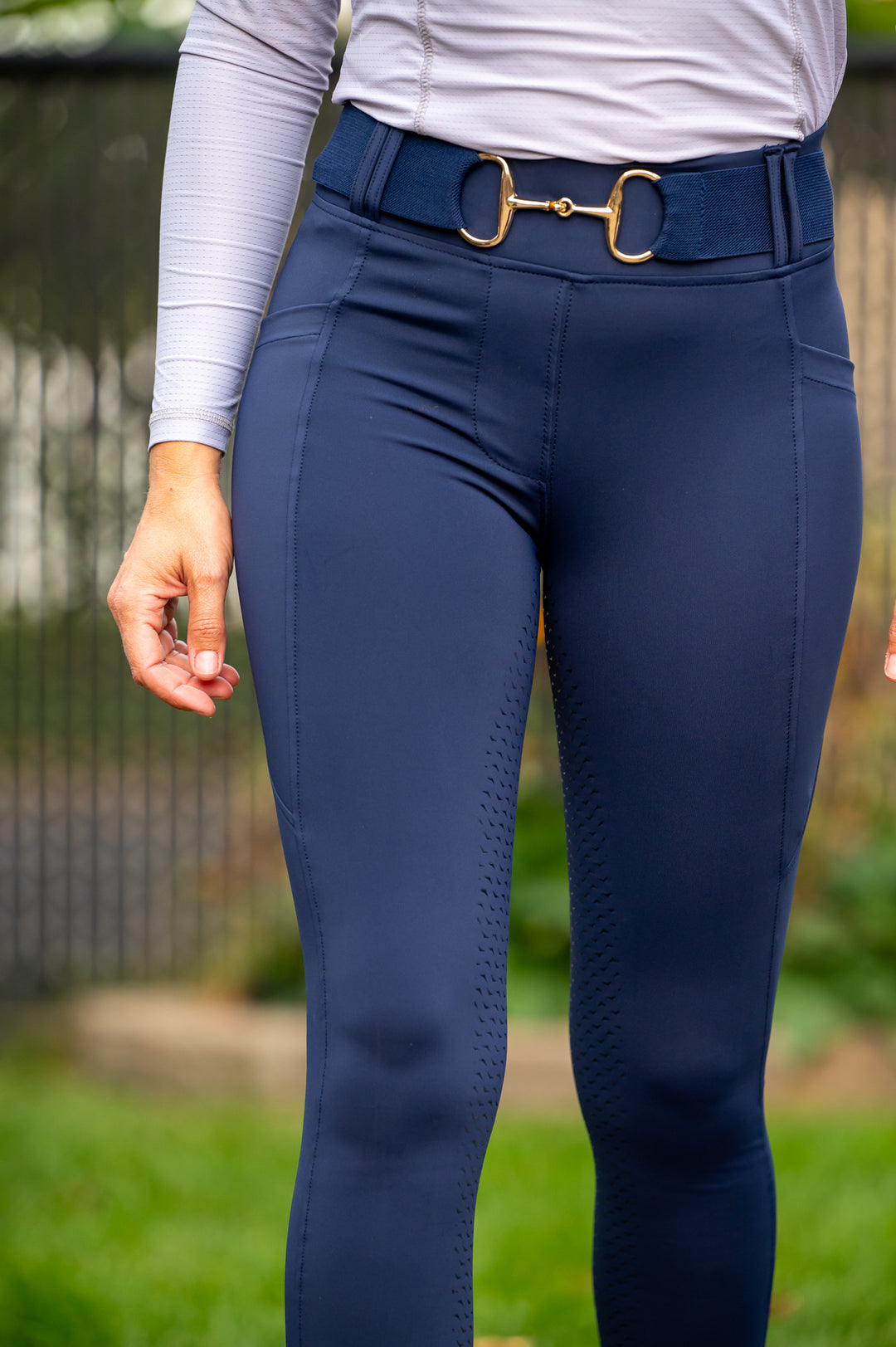 Riding leggings Navy - Leveza