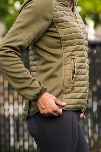 London Hybrid Jacket Olive Gold - Final Sale