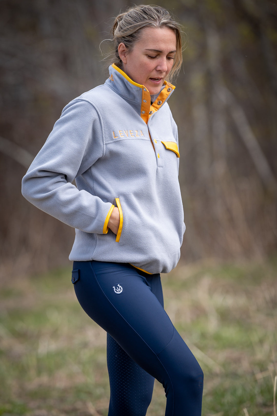 Fleece Grey yellow