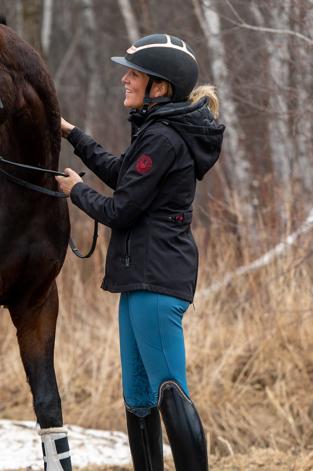 Dahousie Full Seat Summer Breeches - Petrol - Leveza