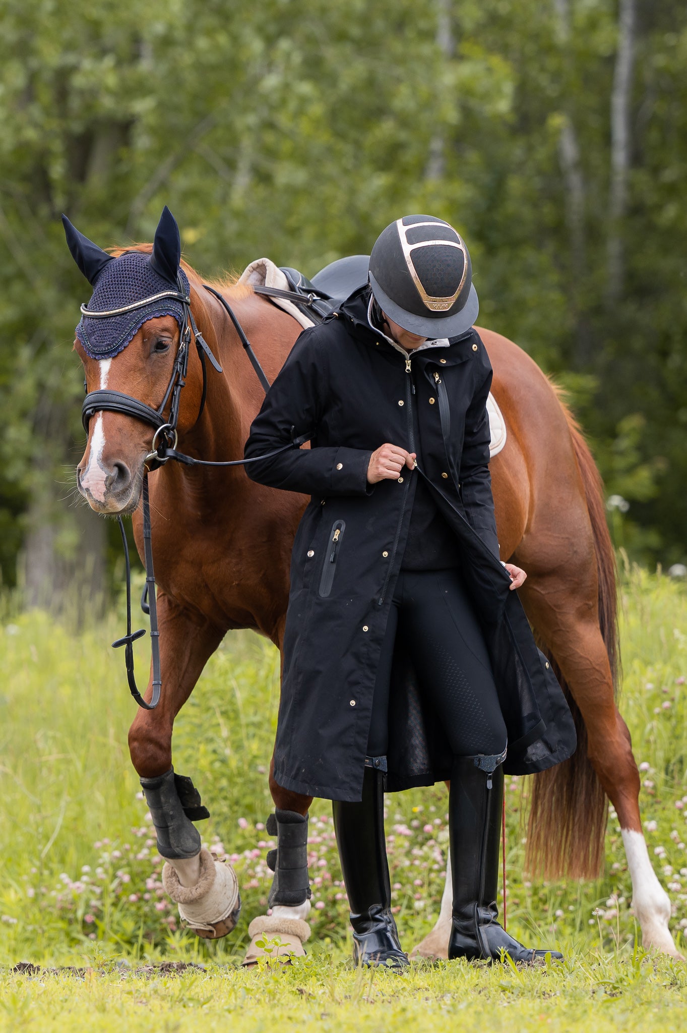 Tofino Waterproof riding Jacket - Black Gold