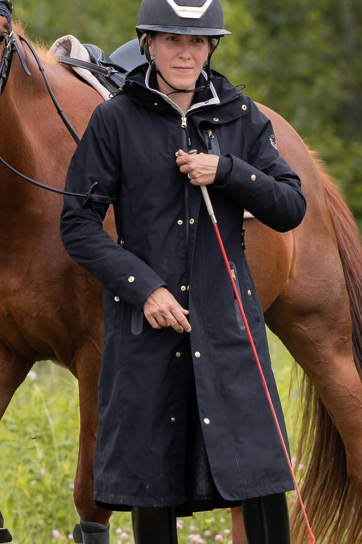 Tofino Waterproof riding Jacket - Black Gold - Leveza