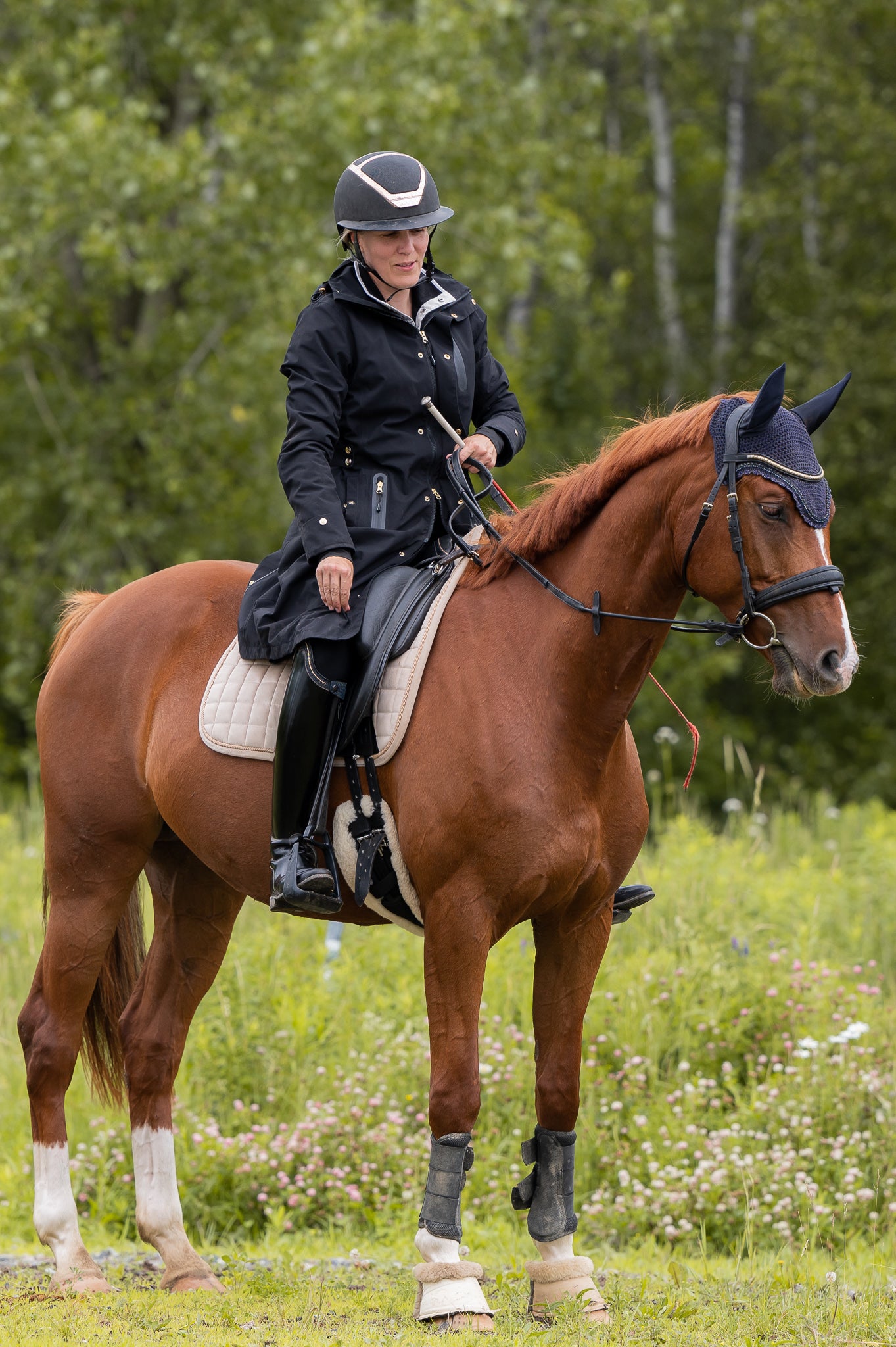 Tofino Waterproof riding Jacket - Black Gold