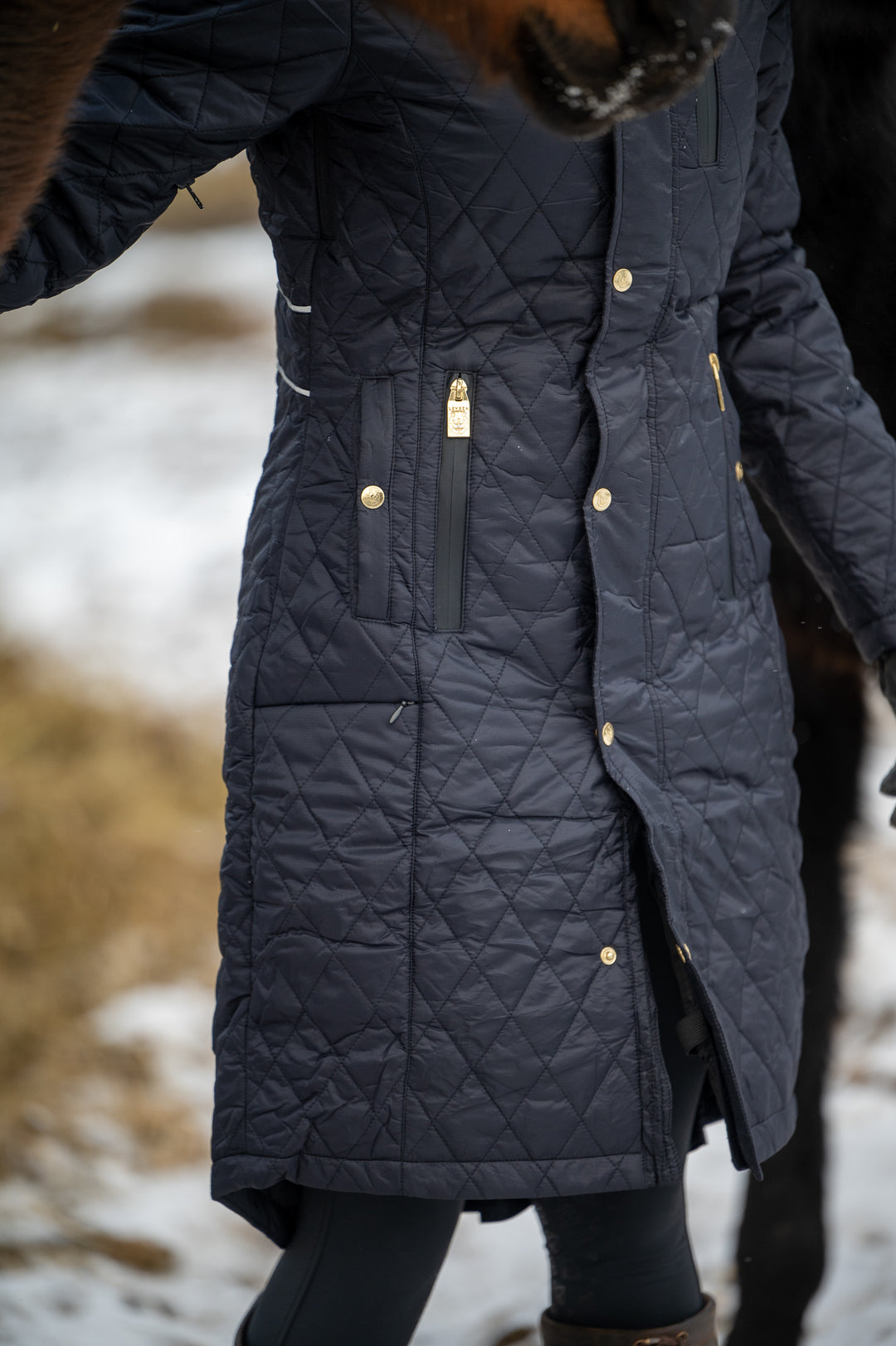 KATMAI long winter jacket NAVY - Leveza
