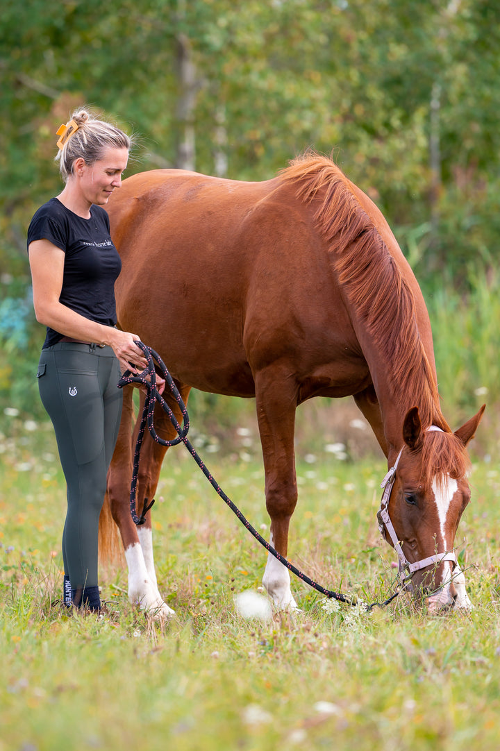 Serenata Hunter Green Riding Leggings - Leveza