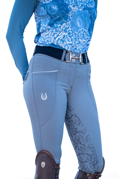 Dalhousie Full Seat Summer Breeches - Grey