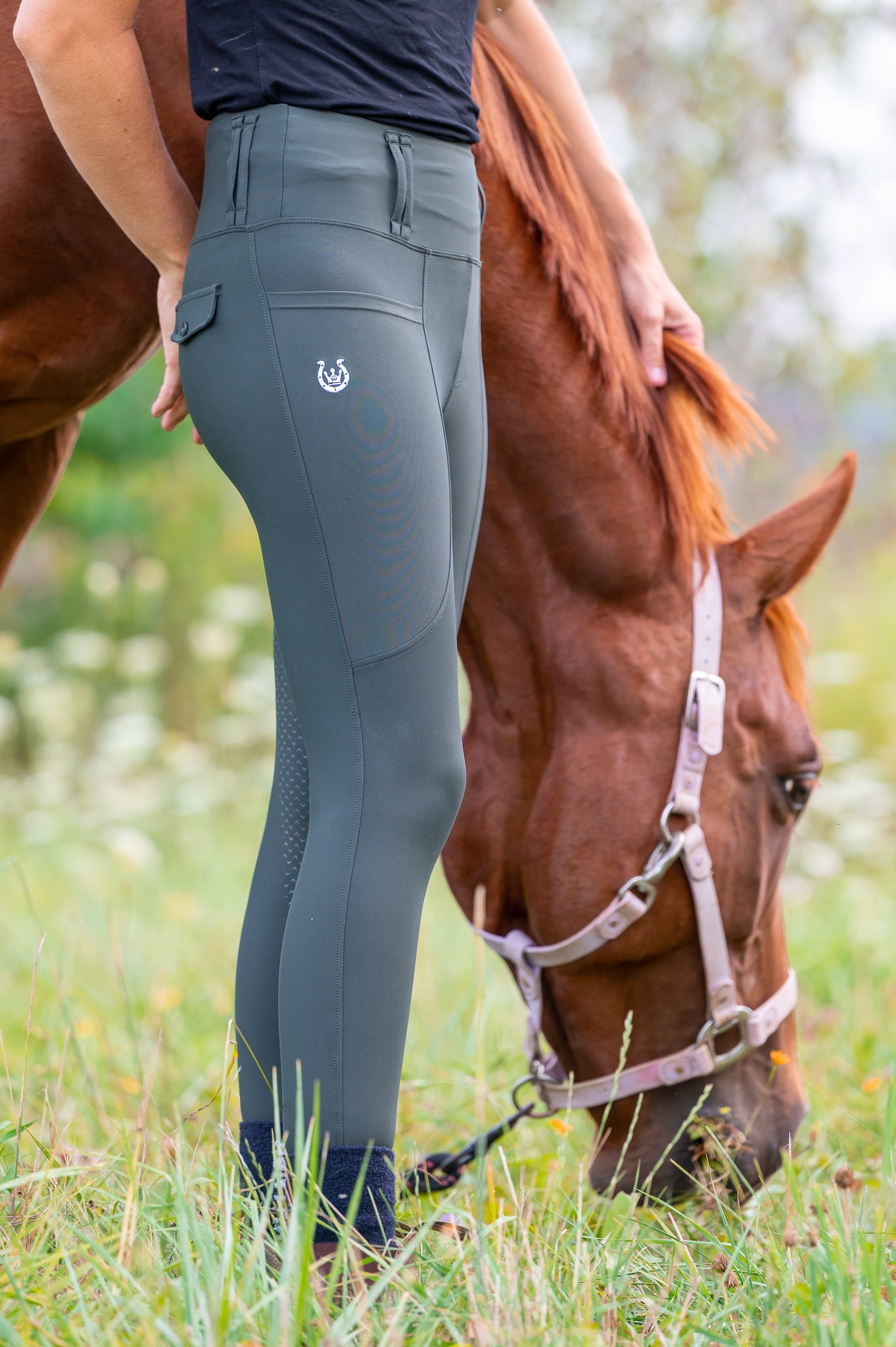Serenata Hunter Green Riding leggings