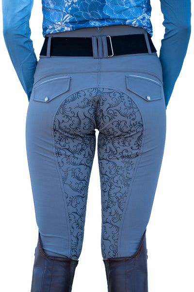 Dalhousie Full Seat Summer Breeches - Grey
