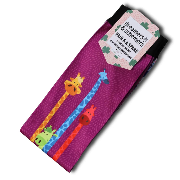 Giraffe Attack Pair & a Spare Socks - Leveza