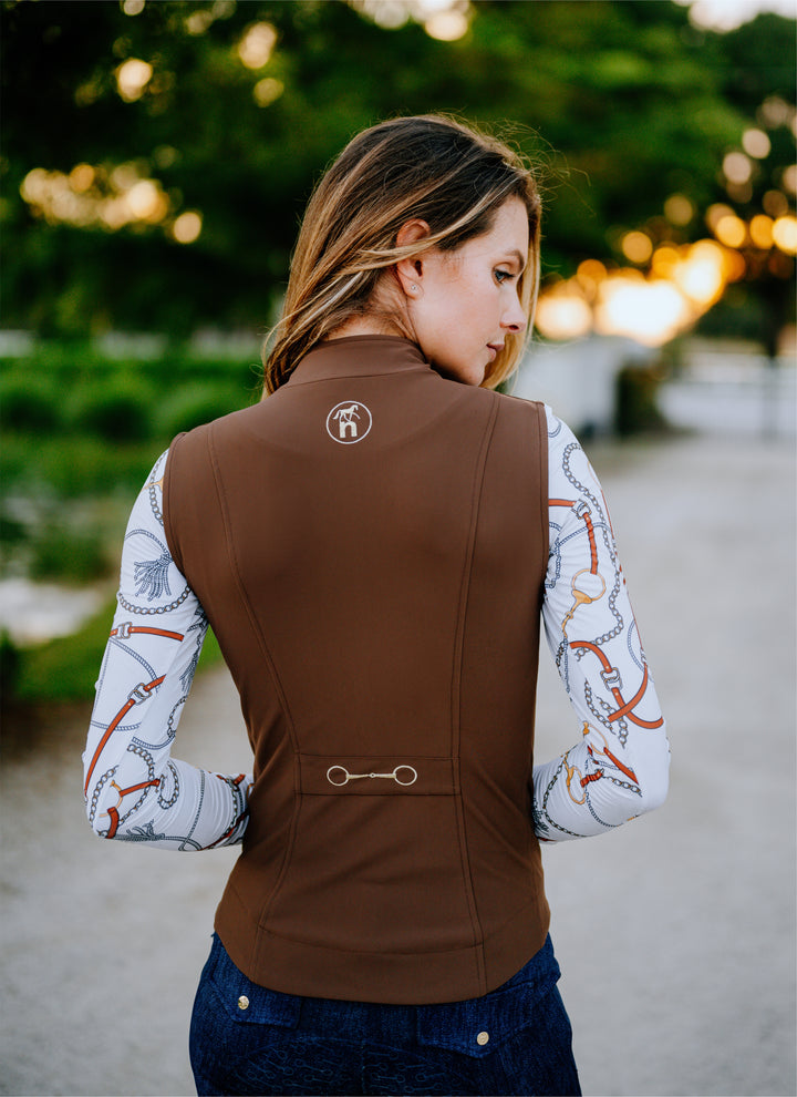 The Sara Vest - Brown