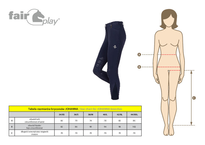 Breeches FP JOHANNA KP white - Final Sale