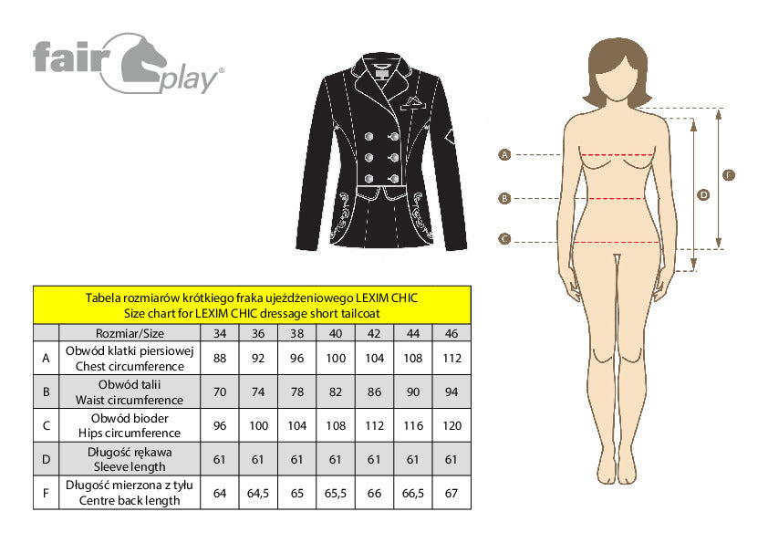 Dressage Short Tailcoat FP LEXIM CHIC black
