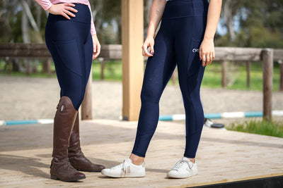 Evie riding tights navy