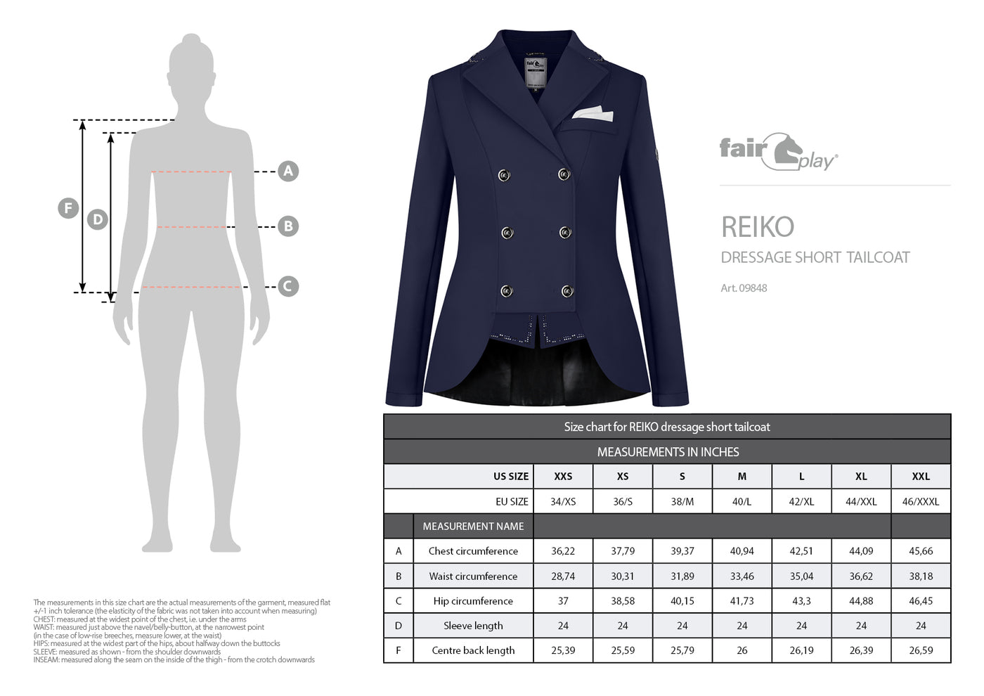 Reiko Navy short tail silver