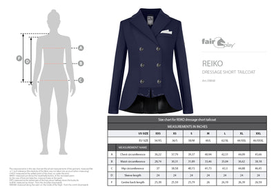 Reiko Navy short tail silver