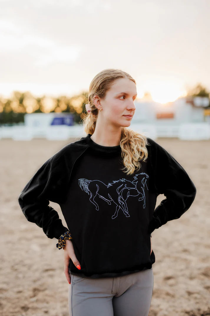 Strung Out Sweatshirt in Onyx