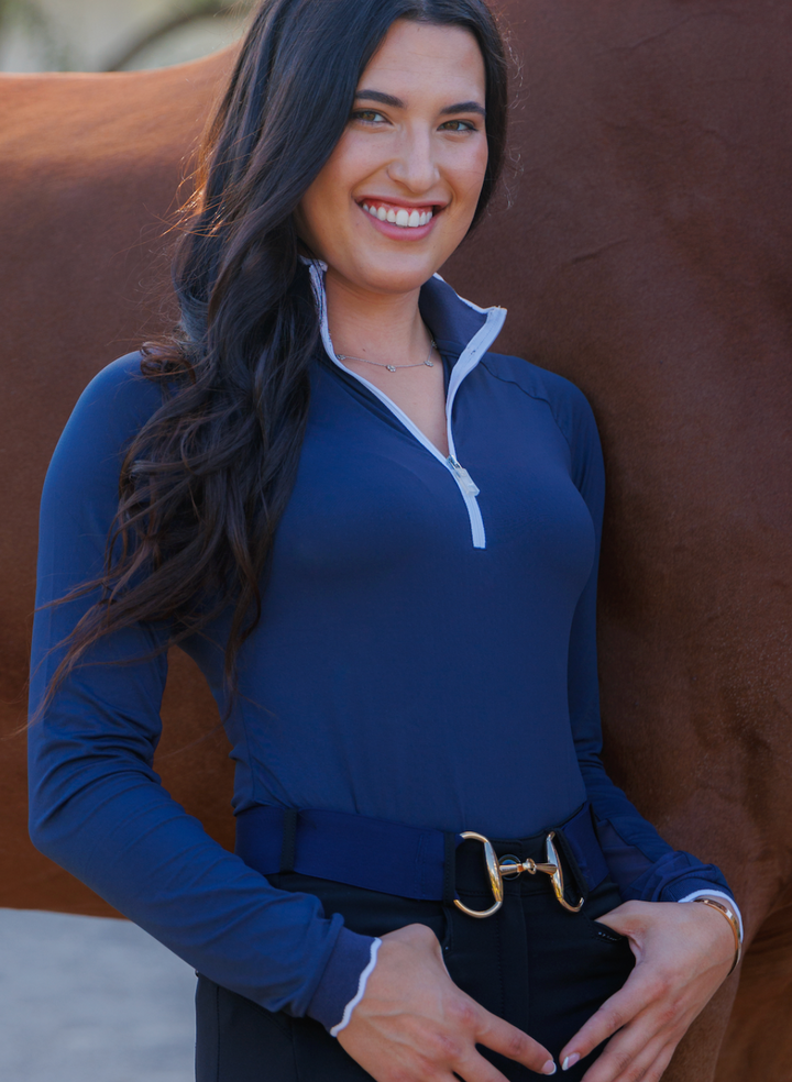 Barn shirt long sleeves Navy - Final Sale