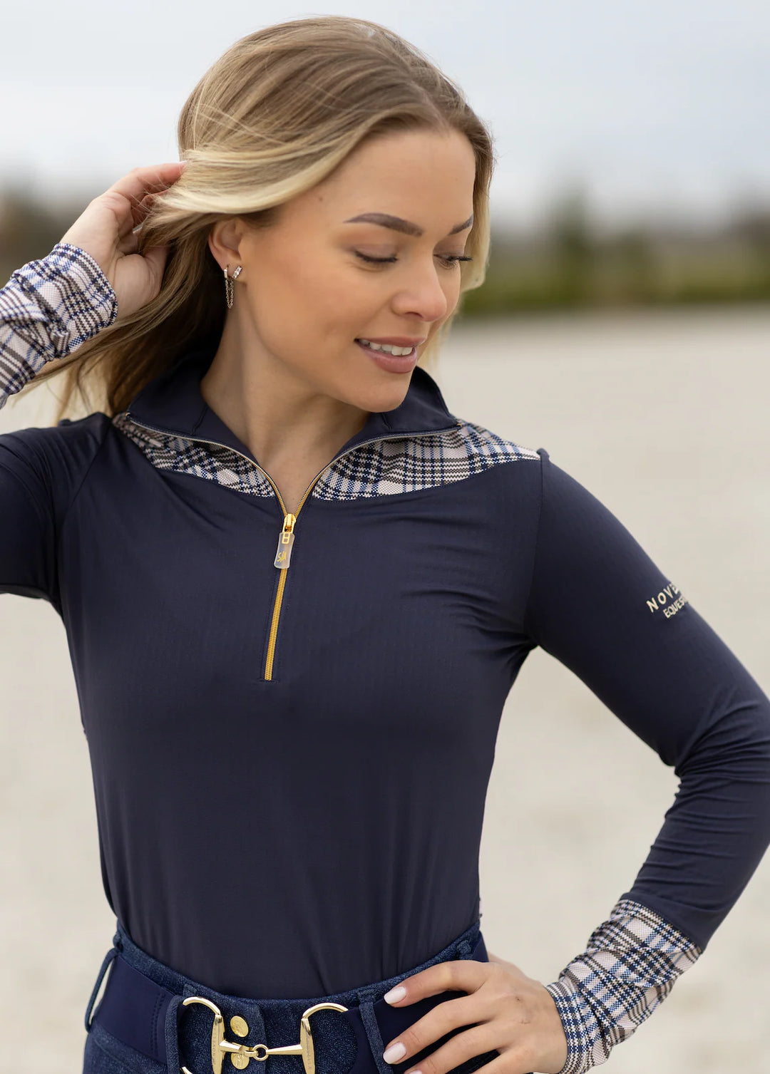 Baker Novella Navy long sleeves - Final Sale