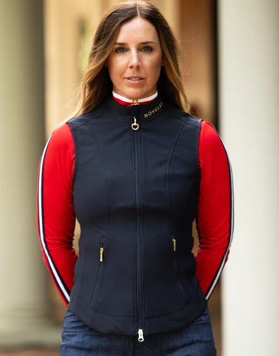 The Sara Vest in Navy Blue