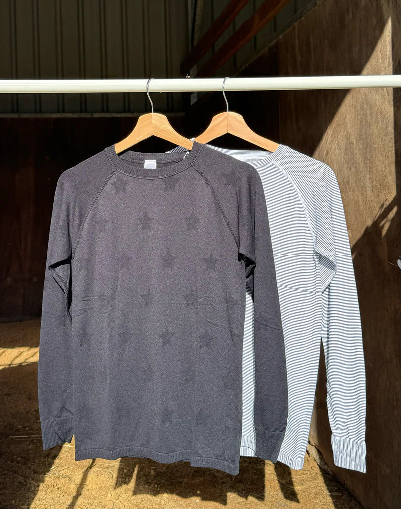 Ela Seamless Long Sleeve - Black Star - FINAL SALE