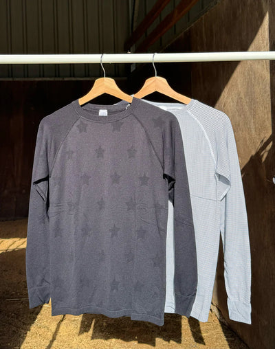 Ela Seamless Long Sleeve - Black Star - FINAL SALE