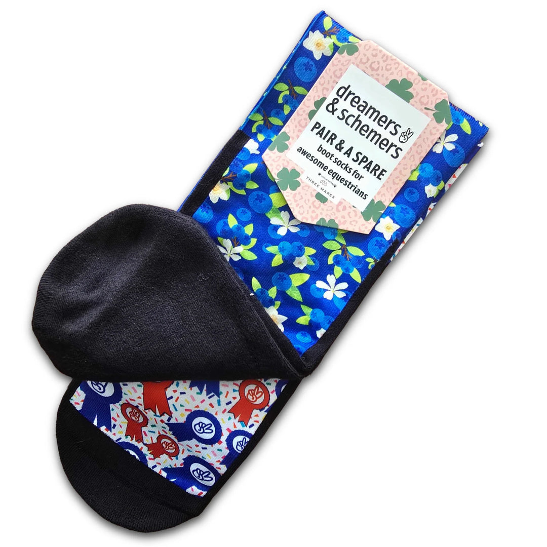 Blueberries Pair & A Spare Socks - Leveza