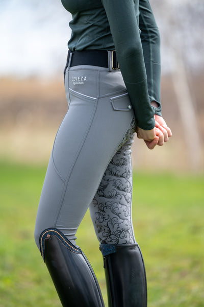 Dalhousie Full Seat Summer Breeches - Grey