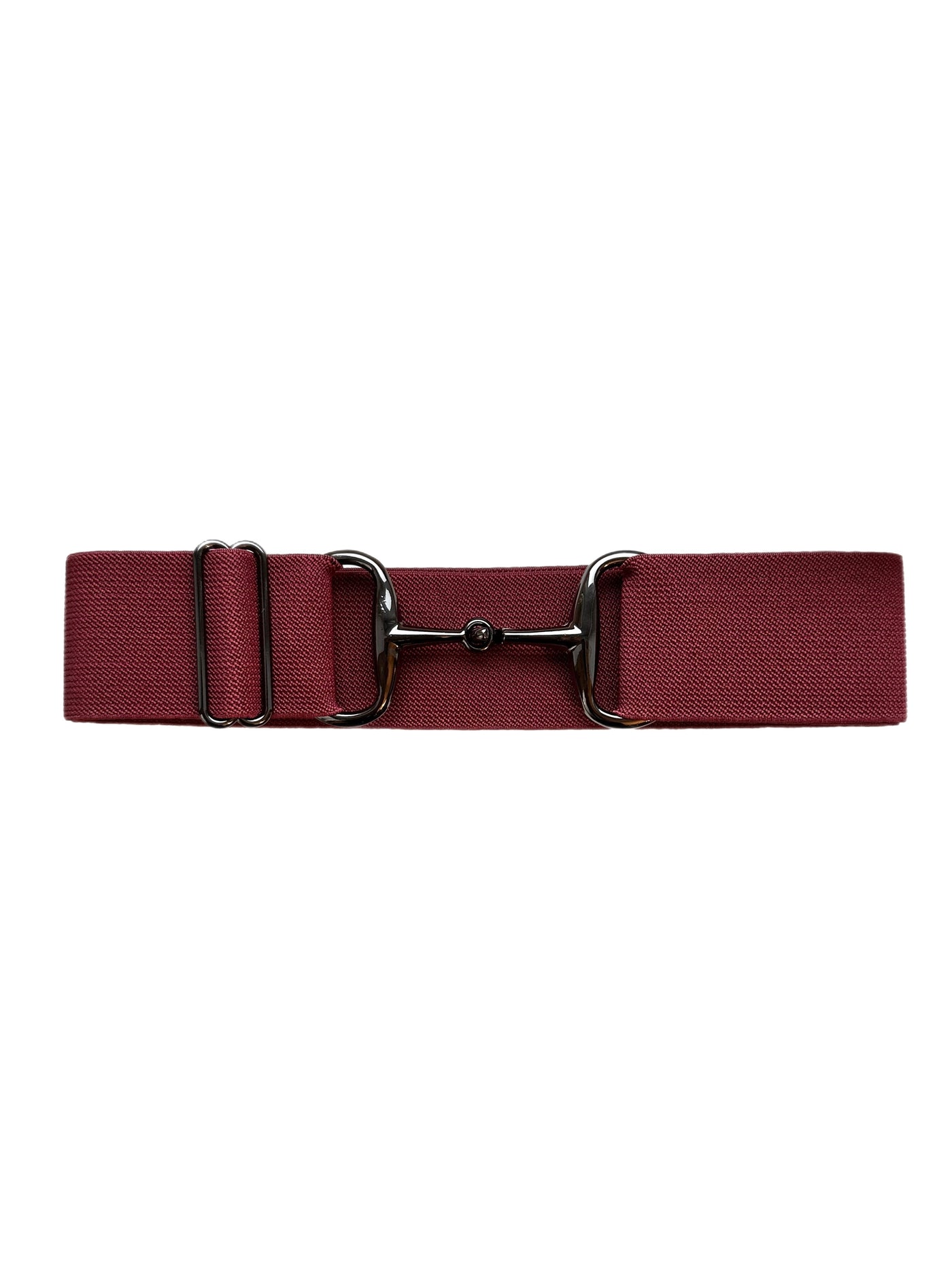 SNAFFLE BELT - burgundy/black