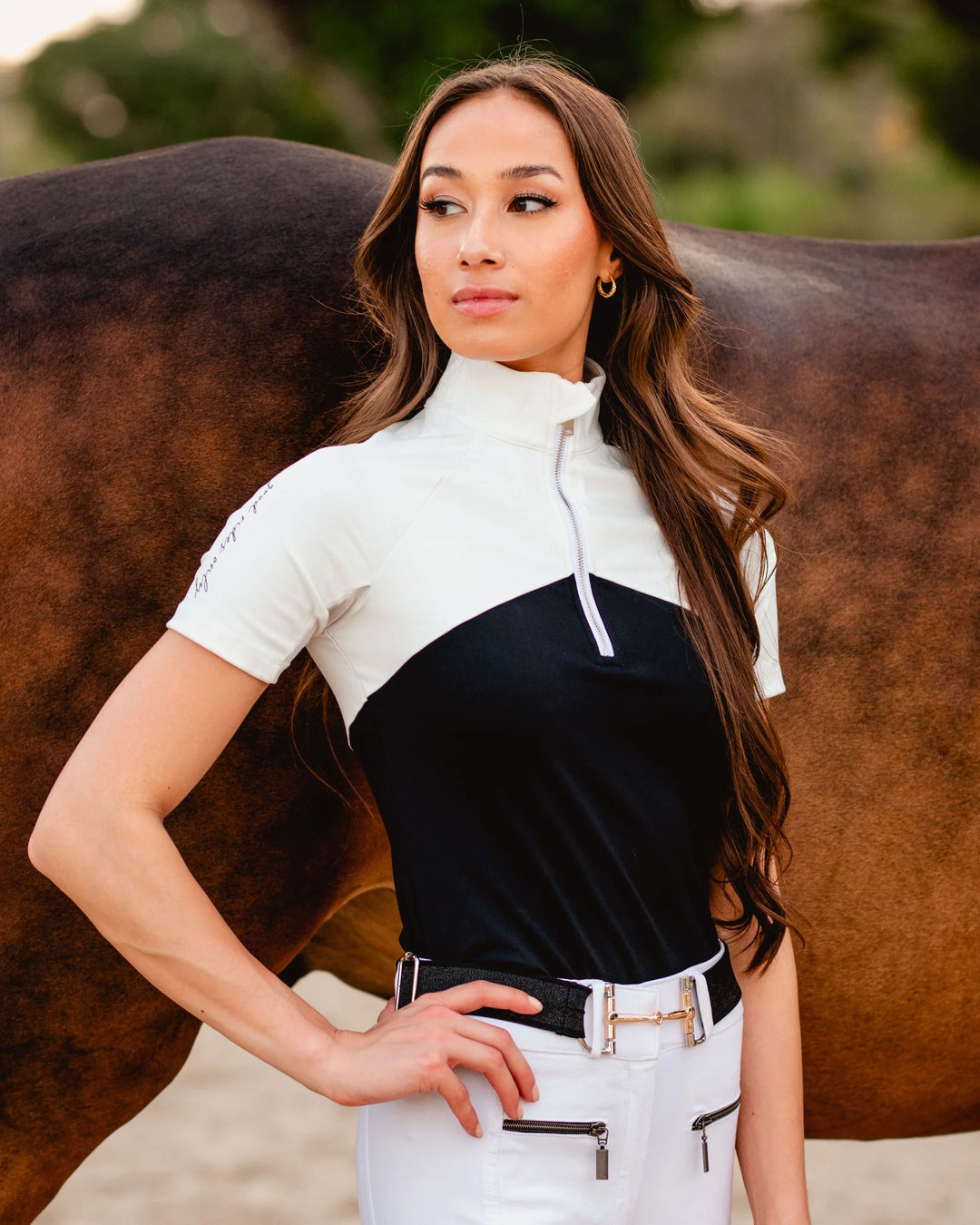 LADY RIDING TOP - SHORT SLEEVE