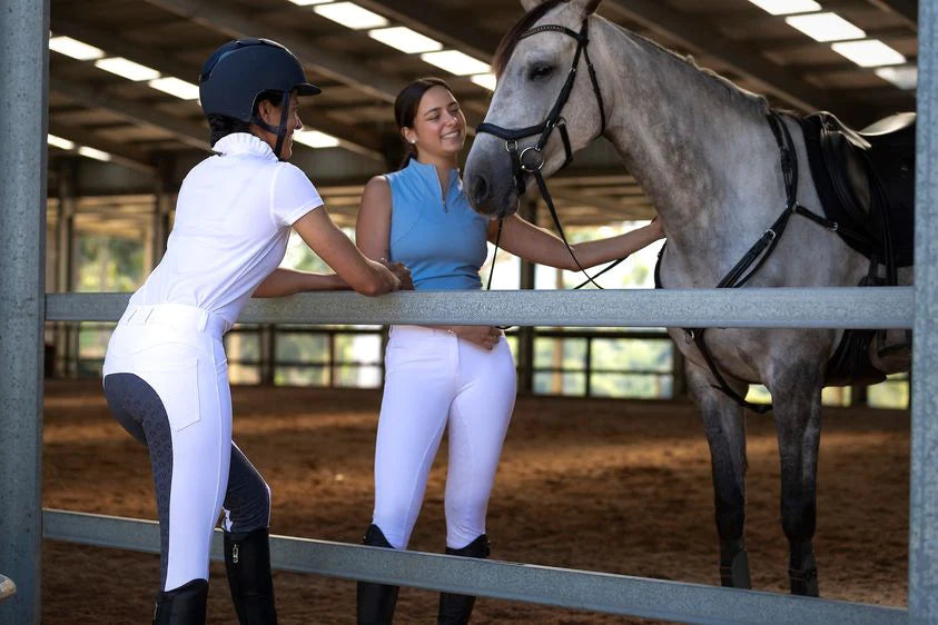 Lauren breeches white with grey full seat