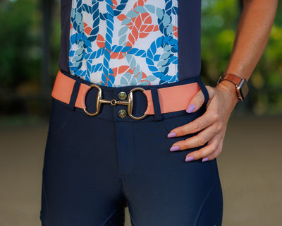 The Always Fits Full Seat Breeches in Navy