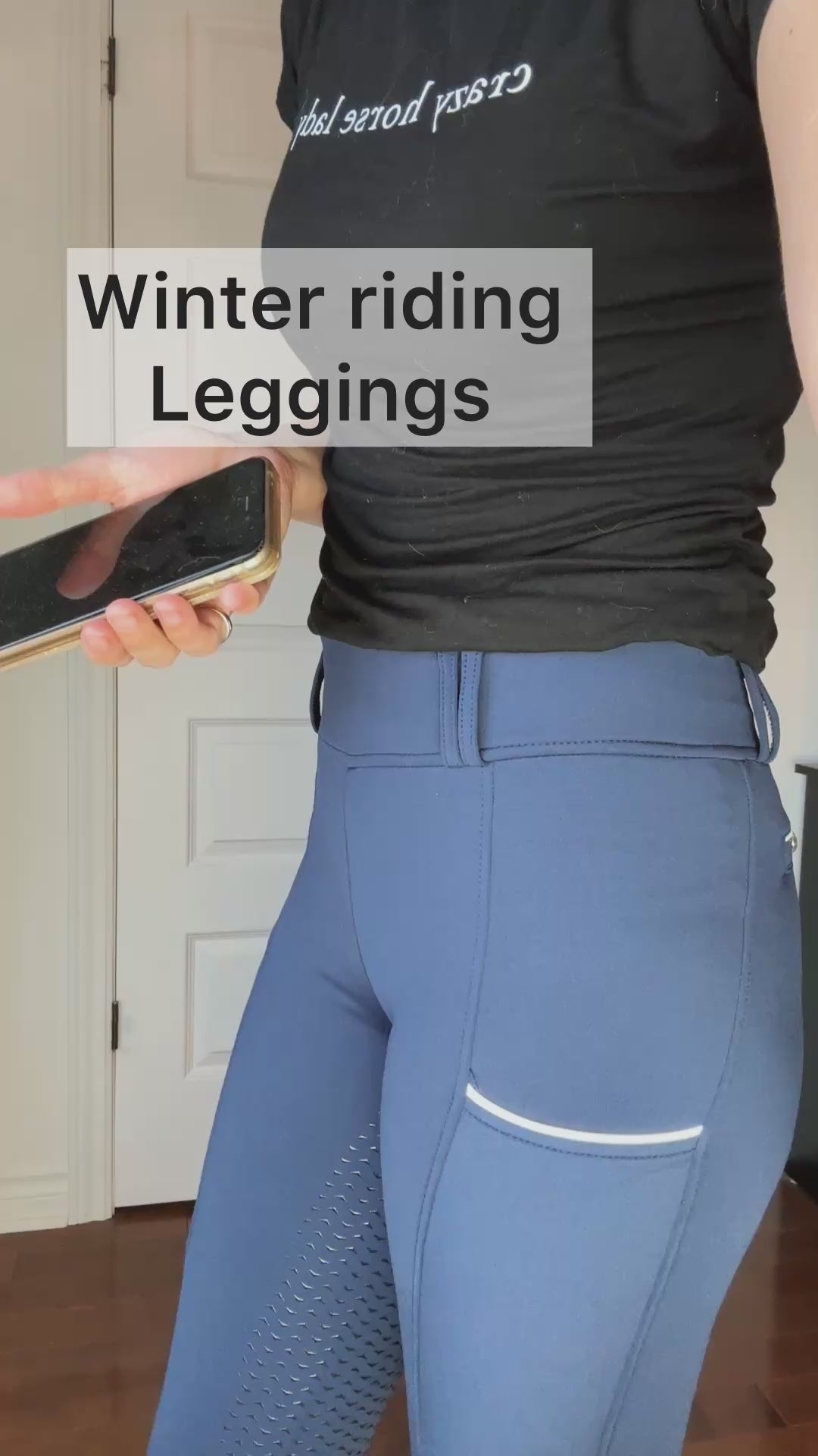 Winter leggings Navy - Final Sale