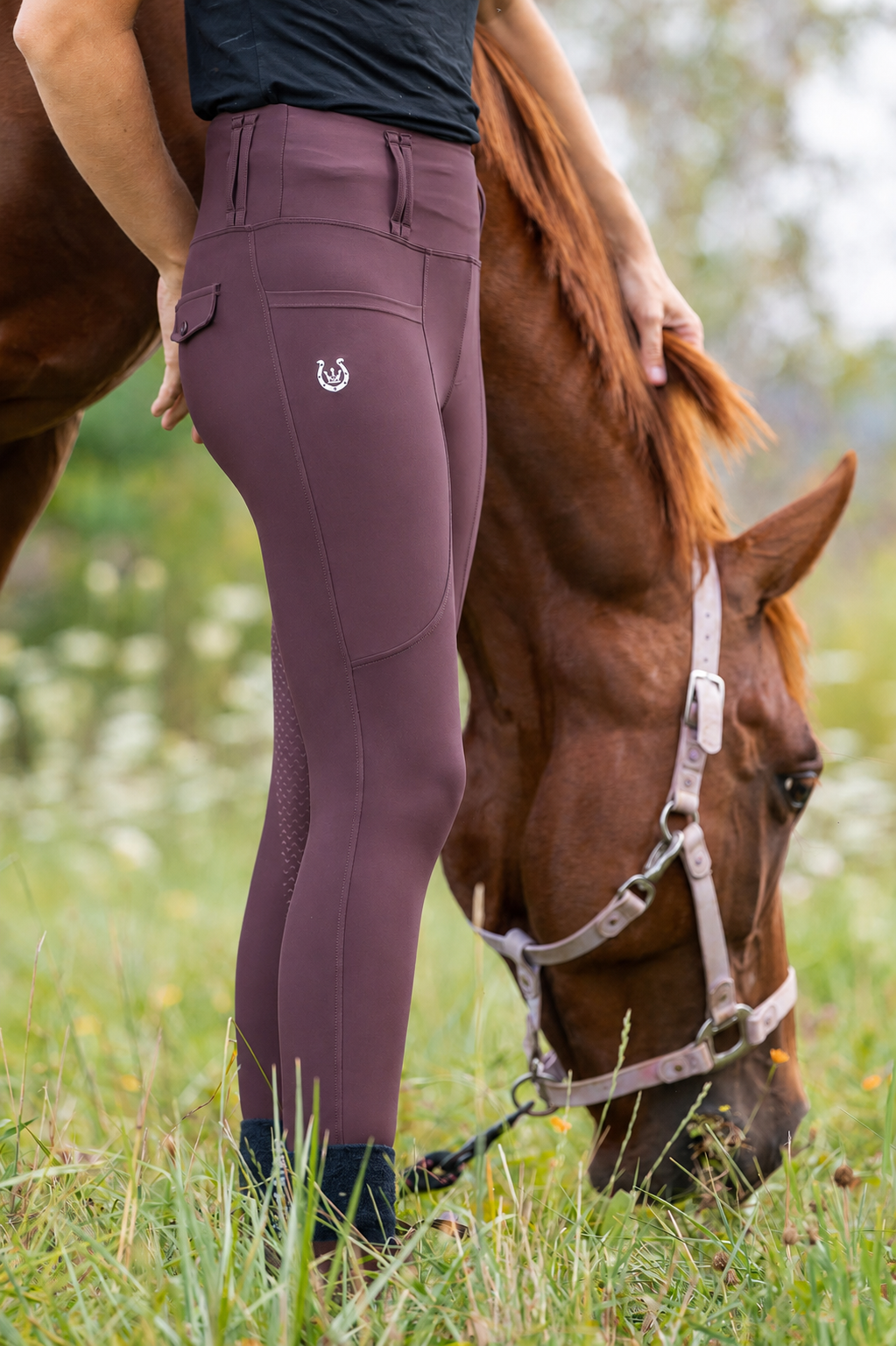 Serenata Burgundy Riding leggings - PRE ORDER -