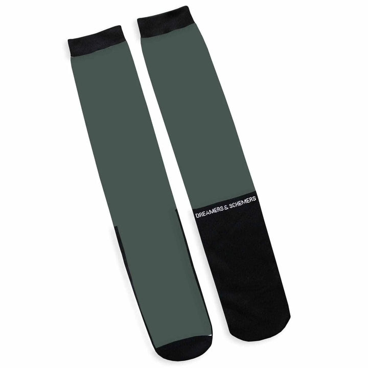 Simple Solid Pair of Socks - Dark Hunter Green