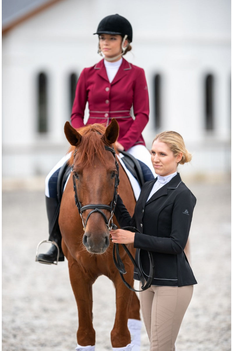 Riding Show Jacket VENICE BLACK - DOUBLE FRONT PANEL TECHNOLOGY Softshell, Technical Equestrian Show Apparel