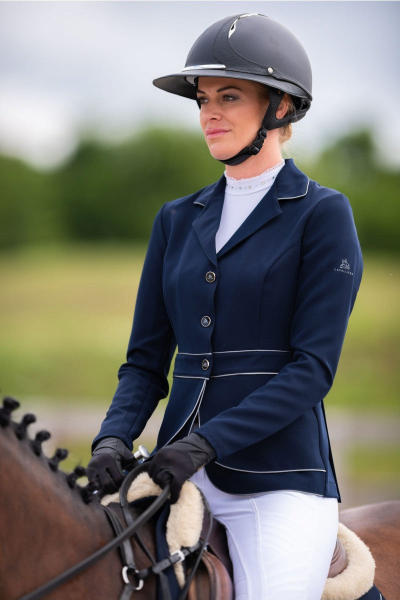 Riding Show Jacket VENICE BLACK - DOUBLE FRONT PANEL TECHNOLOGY Softshell, Technical Equestrian Show Apparel