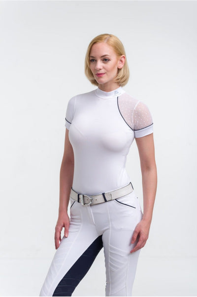 Riding Show Shirt DAME - Short Sleeve, Technical Equestrian Apparel - Final Sale