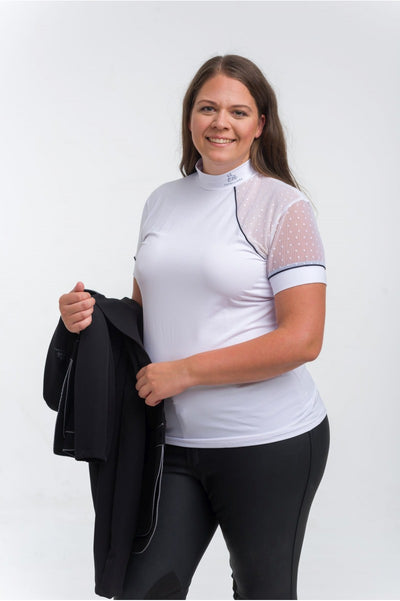 Riding Show Shirt DAME - Short Sleeve, Technical Equestrian Apparel - Final Sale