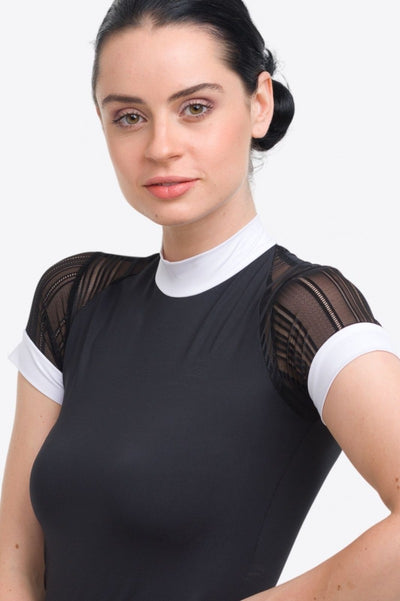 Cavalliera Contessa Technical Short Sleeve Show Shirt - Black